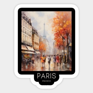 An Impressionist Painting of Paris - France Sticker